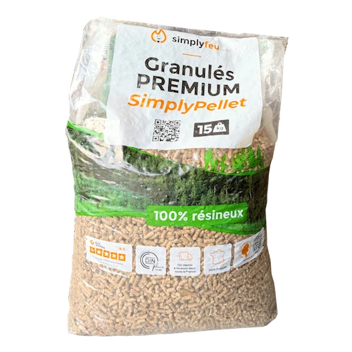 Granulés de bois Premium SimplyPELLET - 65 sacs 975kg