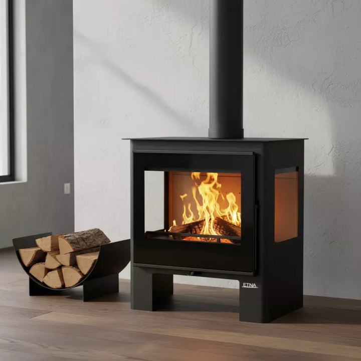 Poêle à bois 3 vitres Shiva - 10 Kw
