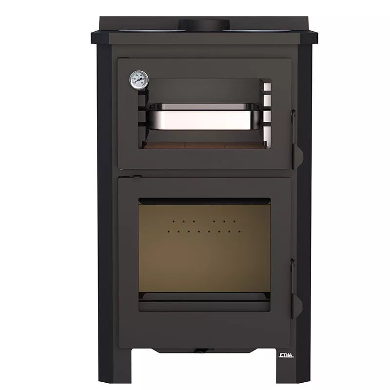 Poêle à bois avec four et plaque de cuisson Pramoda - 9 Kw